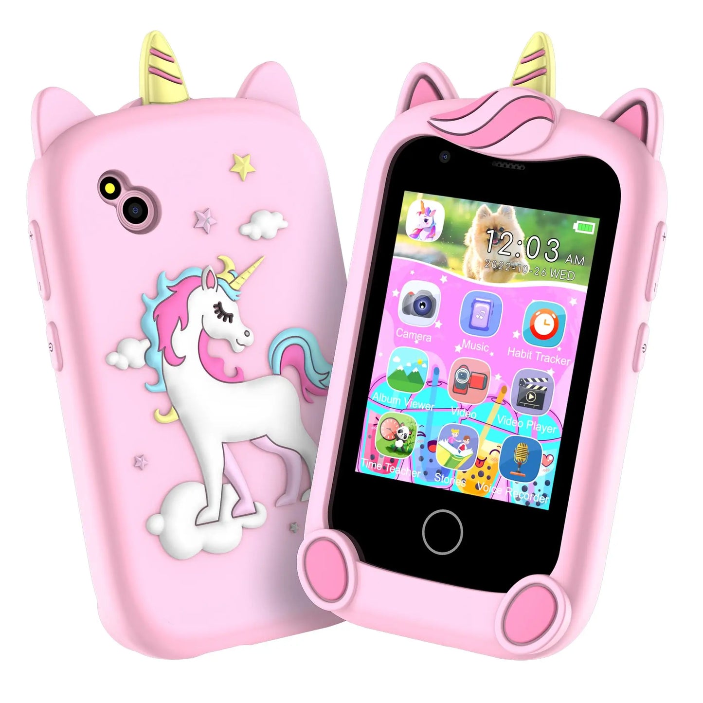 Kids Smart Phone Christmas Birthday Gifts for Boys Girls Toddler Learning Play Toy Cell Phone with Camera, Game, Music Player