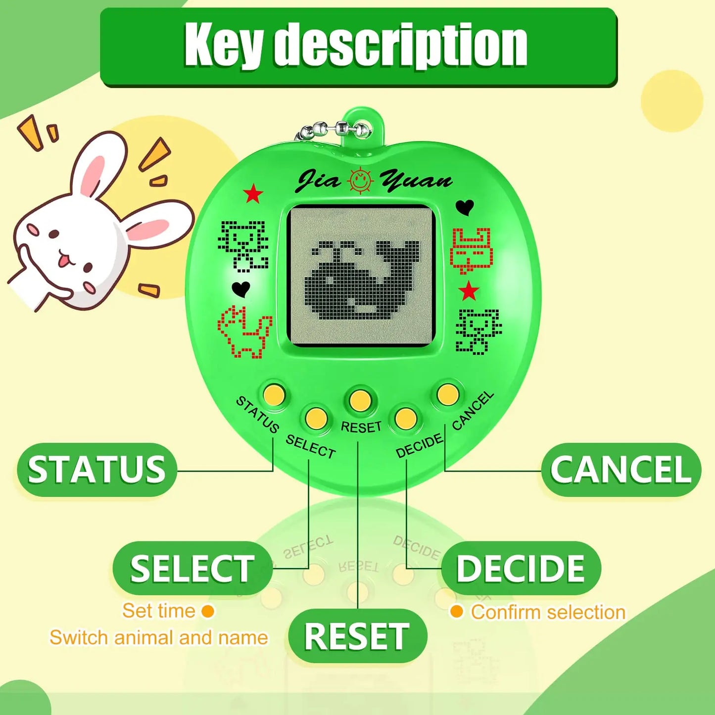 Electronic Pets Game Tamagotchi Nostalgic Toy in Russian Original German Spanish Polish Virtual Digital Pet Toys For Kids Pixel