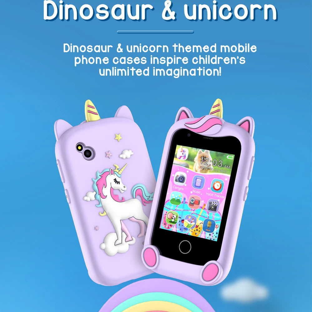 Kids Smart Phone Christmas Birthday Gifts for Boys Girls Toddler Learning Play Toy Cell Phone with Camera, Game, Music Player
