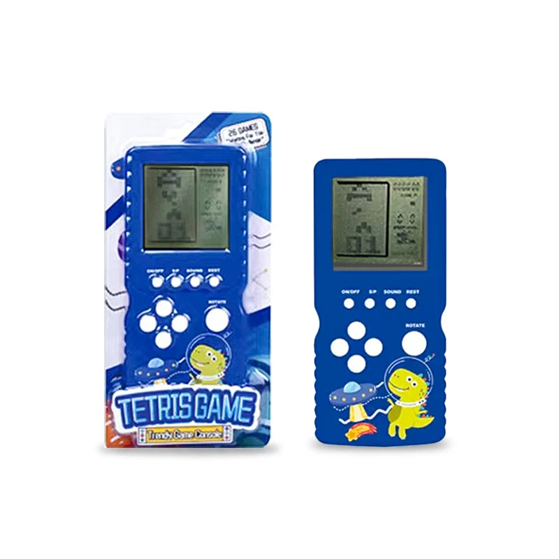 1Pcs Blue Retro Handheld Game Console Children Classic Nostalgic Game Machine Educational Toys Elderly Game Player