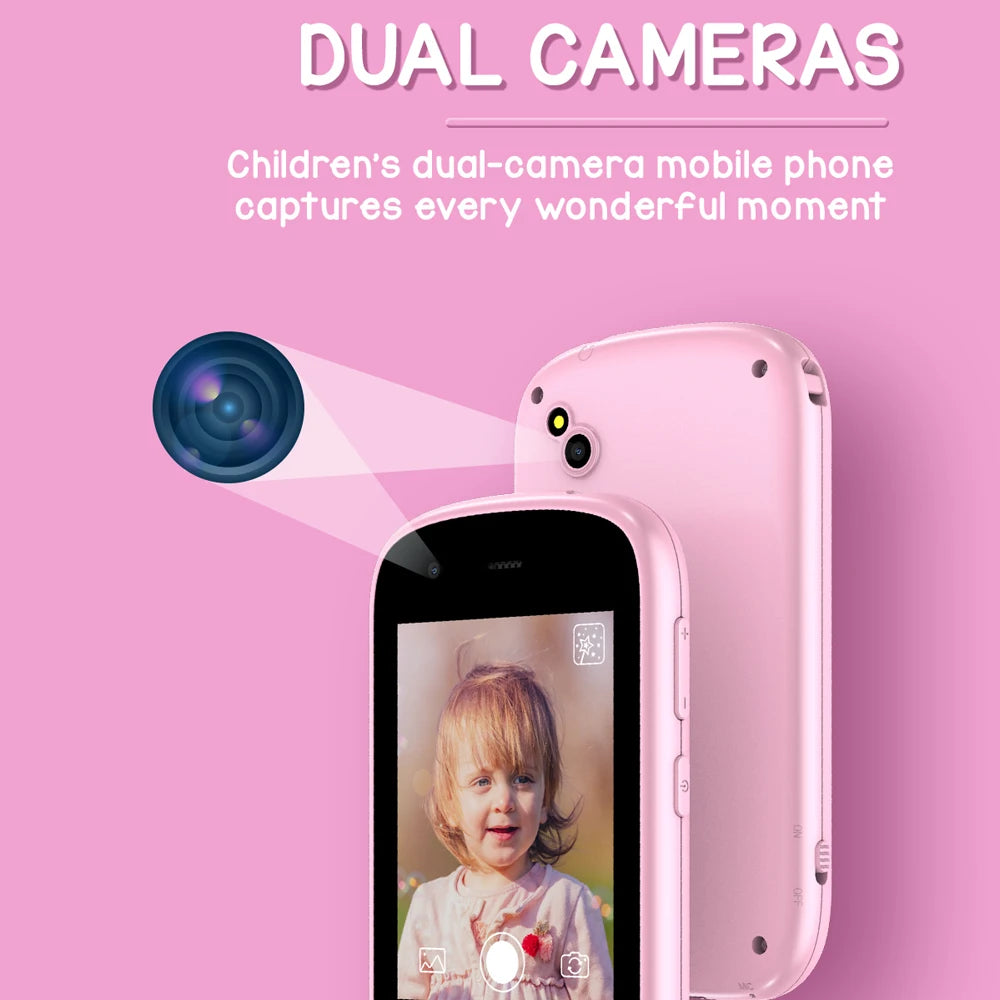 Kids Smart Phone Christmas Birthday Gifts for Boys Girls Toddler Learning Play Toy Cell Phone with Camera, Game, Music Player